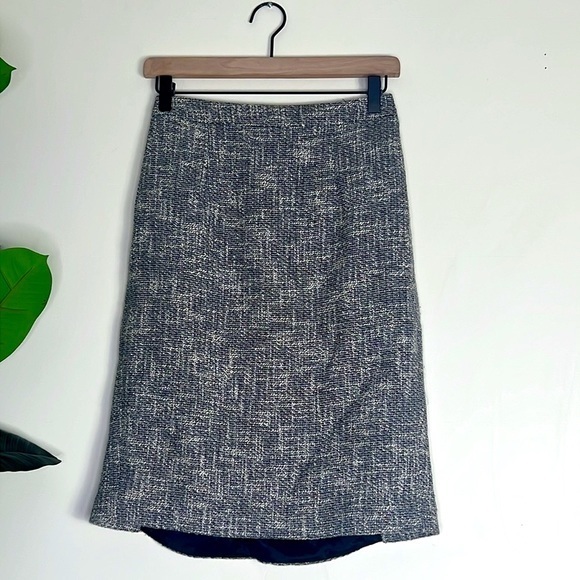 Tory‎ Burch Gray Tweed Pencil Skirt Size 2 - Picture 5 of 12